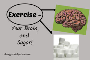 the Word Exercise pointing to sugar cubes and image of the brain
